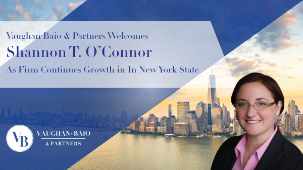 Vaughan Baio & Partners Welcomes <br> Shannon T. O’Connor <br> As Firm Continues Growth in New York State